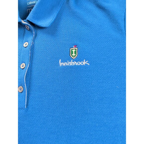 Adidas Polo Womens Medium Blue Climacool Golf Shirt Innisbrook Florida Golfing - Picture 2 of 9